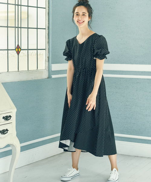 Earth Music Ecology アースミュージックアンドエコロジー の ドットイレヘムワンピース ワンピース Wear