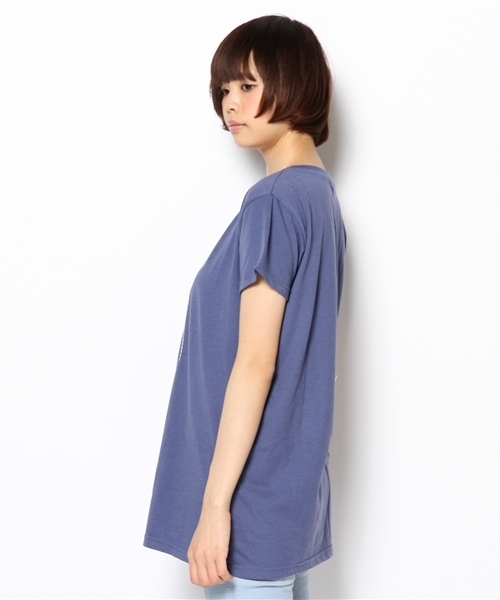 CIAOPANIC(チャオパニック)の「【Ciaopanic】LOS刺繍TEE(Tシャツ/カットソー・レディース・オフホワイト/ネイビー・FREE)」の7枚目の写真