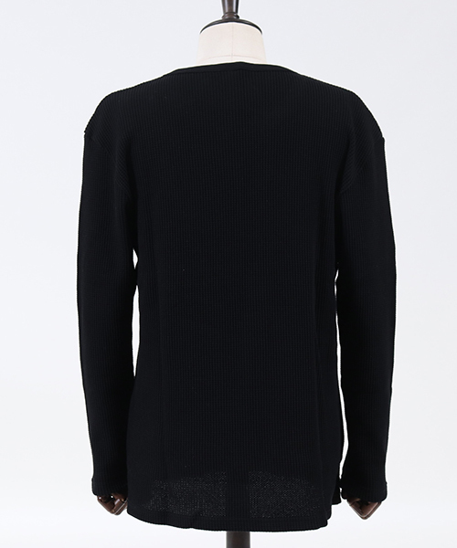 Magine(マージン)の「mlt2311-Magine×CAMBIO Heavy Waffle Big Cut sew カットソー(Tシャツ/カットソー・メンズ・ホワイト/ブラック/グレー/チャコール・44/46/48)」の6枚目の写真