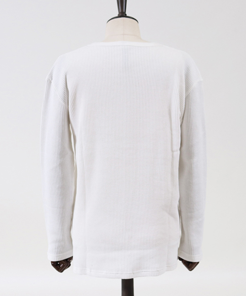 Magine(マージン)の「mlt2311-Magine×CAMBIO Heavy Waffle Big Cut sew カットソー(Tシャツ/カットソー・メンズ・ホワイト/ブラック/グレー/チャコール・44/46/48)」の8枚目の写真