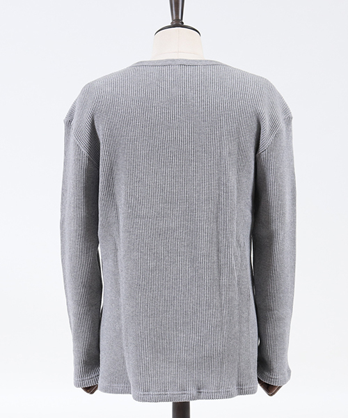 Magine(マージン)の「mlt2311-Magine×CAMBIO Heavy Waffle Big Cut sew カットソー(Tシャツ/カットソー・メンズ・ホワイト/ブラック/グレー/チャコール・44/46/48)」の10枚目の写真