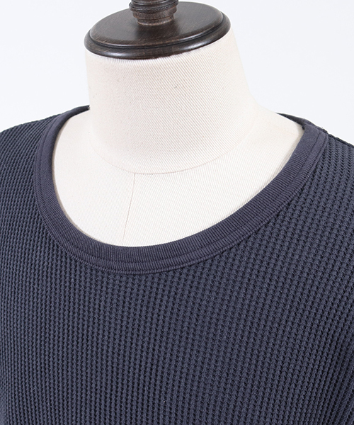 Magine(マージン)の「mlt2311-Magine×CAMBIO Heavy Waffle Big Cut sew カットソー(Tシャツ/カットソー・メンズ・ホワイト/ブラック/グレー/チャコール・44/46/48)」の13枚目の写真