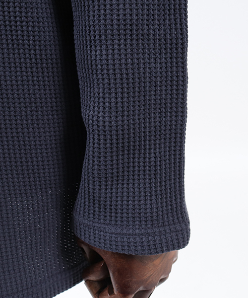 Magine(マージン)の「mlt2311-Magine×CAMBIO Heavy Waffle Big Cut sew カットソー(Tシャツ/カットソー・メンズ・ホワイト/ブラック/グレー/チャコール・44/46/48)」の14枚目の写真