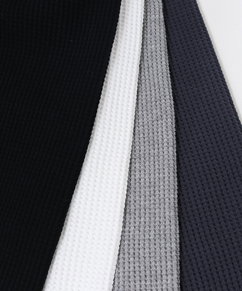 Magine(マージン)の「mlt2311-Magine×CAMBIO Heavy Waffle Big Cut sew カットソー(Tシャツ/カットソー・メンズ・ホワイト/ブラック/グレー/チャコール・44/46/48)」の16枚目の写真