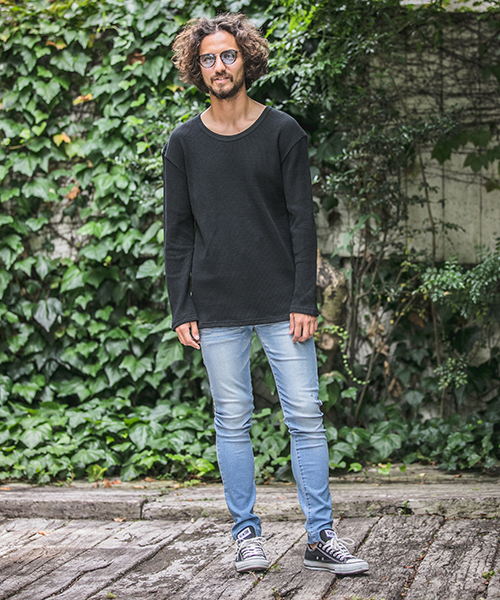 Magine(マージン)の「mlt2311-Magine×CAMBIO Heavy Waffle Big Cut sew カットソー(Tシャツ/カットソー・メンズ・ホワイト/ブラック/グレー/チャコール・44/46/48)」の20枚目の写真