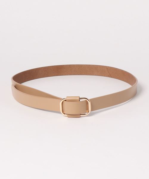 DISCOAT（ディスコート）の「本革スクエアーピンレスベルト（ベルト・レディース・ブラック/ベージュ/ブラウン/キャメル・FREE）」の3枚目の写真