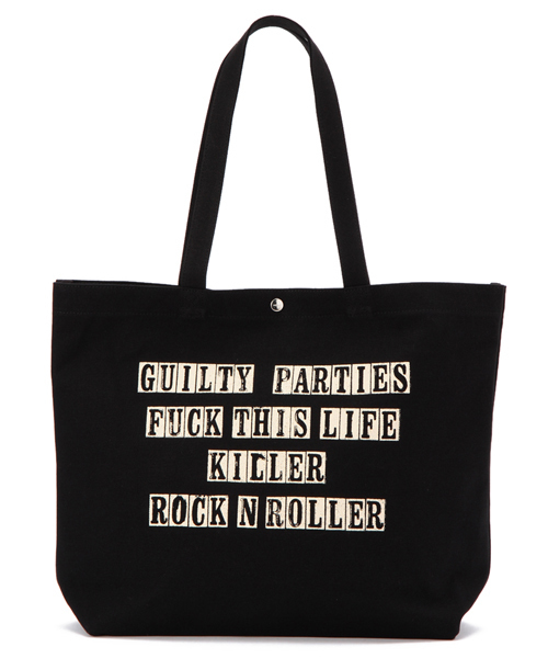WACKO MARIA（ワコマリア）の「WACKO MARIA×PORTER 13AW PRINT TOTE BAG BASIC（KILLER ROCK'N' ROLLER）（トートバッグ・メンズ・ホワイト/ブラック/レッド/ブルー・ONE SIZE）」の3枚目の写真