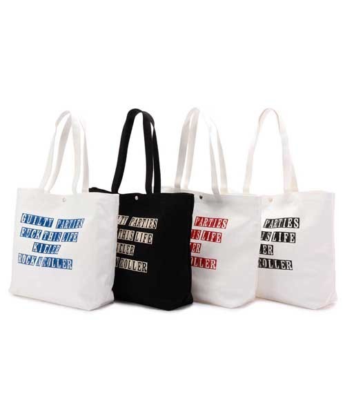WACKO MARIA（ワコマリア）の「WACKO MARIA×PORTER 13AW PRINT TOTE BAG BASIC（KILLER ROCK'N' ROLLER）（トートバッグ・メンズ・ホワイト/ブラック/レッド/ブルー・ONE SIZE）」の18枚目の写真