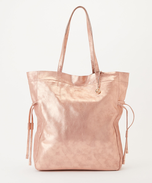 mystic（ミスティック）の「ROROLレザー巾着トート/トートバッグ/巾着バッグ/バック/通勤/通学（トートバッグ・レディース・シルバー/ゴールド/ブラック/アンティークゴールド・FREE）」の4枚目の写真