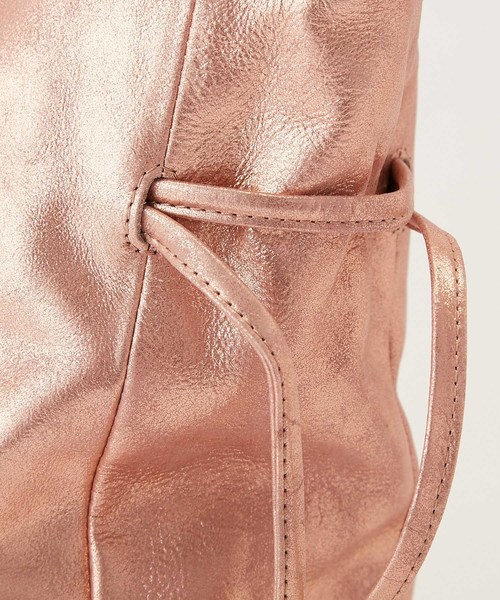 mystic（ミスティック）の「ROROLレザー巾着トート/トートバッグ/巾着バッグ/バック/通勤/通学（トートバッグ・レディース・シルバー/ゴールド/ブラック/アンティークゴールド・FREE）」の11枚目の写真