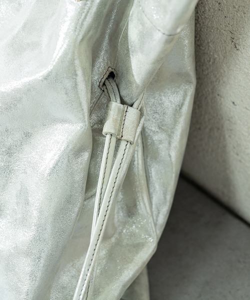 mystic（ミスティック）の「ROROLレザー巾着トート/トートバッグ/巾着バッグ/バック/通勤/通学（トートバッグ・レディース・シルバー/ゴールド/ブラック/アンティークゴールド・FREE）」の16枚目の写真