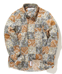 BEAMS LIGHTS Men's | ◎BEAMS LIGHTS / プリントパッチワークボタンダウンシャツ(シャツ/ブラウス)