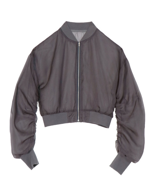 &g'aime（アンジェム）の「【&g'aime】シアーブルゾン（ブルゾン・レディース・チャコールグレー/ライトブラウン/ライトグレー・FREE）」の13枚目の写真