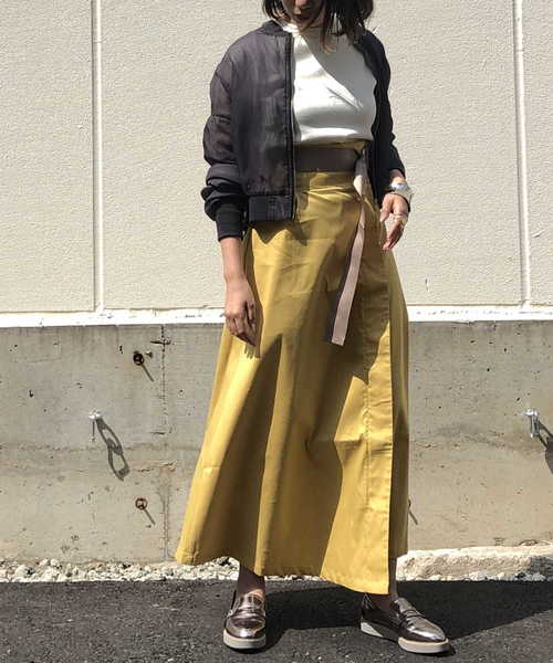 &g'aime（アンジェム）の「【&g'aime】シアーブルゾン（ブルゾン・レディース・チャコールグレー/ライトブラウン/ライトグレー・FREE）」の4枚目の写真