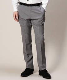 BEAUTY&YOUTH UNITED ARROWS | BY Dress グレー ウィンドペーン ノープリーツ-Tiny（bg4）(スーツパンツ)