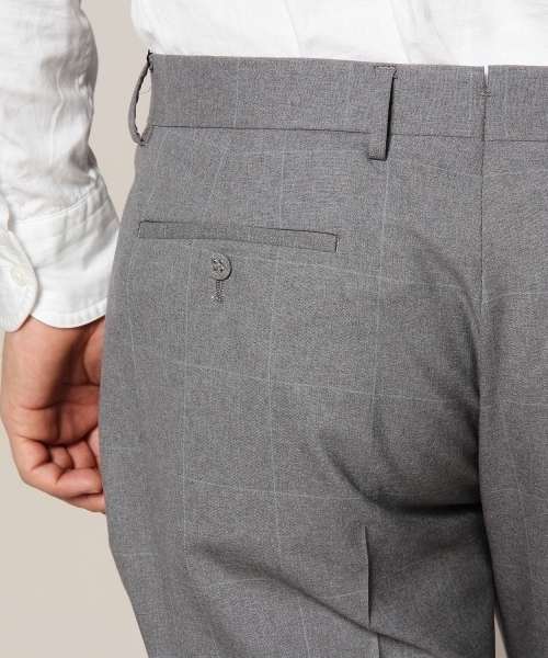 BEAUTY&YOUTH UNITED ARROWS（ビューティーアンドユースユナイテッドアローズ）の「BY Dress グレー ウィンドペーン ノープリーツ-Tiny（bg4）（スーツパンツ・メンズ・グレー・46/52/48/44/50）」の6枚目の写真