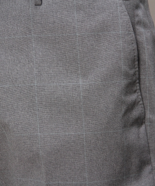 BEAUTY&YOUTH UNITED ARROWS（ビューティーアンドユースユナイテッドアローズ）の「BY Dress グレー ウィンドペーン ノープリーツ-Tiny（bg4）（スーツパンツ・メンズ・グレー・46/52/48/44/50）」の7枚目の写真
