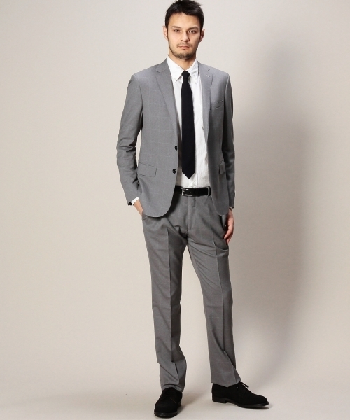 BEAUTY&YOUTH UNITED ARROWS（ビューティーアンドユースユナイテッドアローズ）の「BY Dress グレー ウィンドペーン ノープリーツ-Tiny（bg4）（スーツパンツ・メンズ・グレー・46/52/48/44/50）」の9枚目の写真