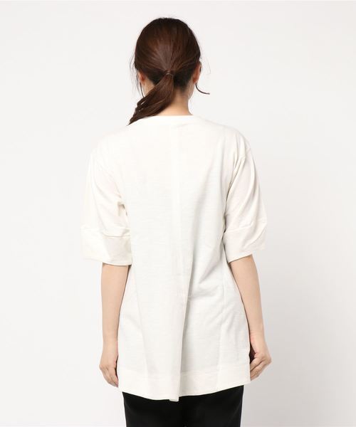 FREE'S MART（フリーズマート）の「テントラインクルーネックカットソー（Tシャツ/カットソー・レディース・ホワイト/ブラック/ベージュ・FREE）」の4枚目の写真