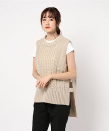 rps | ケーブルニットベスト(ベスト)