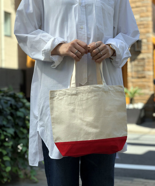 United Athle(ユナイテッドアスレ)の「【United Athle】バイカラーヘビーコットンキャンバストートバッグS 1460(トートバッグ・レディース・ブラック/グレー/ネイビー/レッド・FREE)」の8枚目の写真