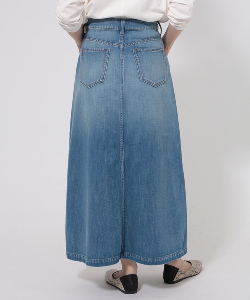 AMERICAN HOLIC(アメリカンホリック)の「Aラインフレアスカート *(デニムスカート・レディース・インディゴブルー/ライトインディゴブルー・MEDIUM/LARGE)」の4枚目の写真