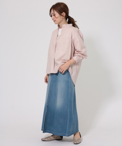 AMERICAN HOLIC(アメリカンホリック)の「Aラインフレアスカート *(デニムスカート・レディース・インディゴブルー/ライトインディゴブルー・MEDIUM/LARGE)」の6枚目の写真