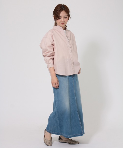 AMERICAN HOLIC(アメリカンホリック)の「Aラインフレアスカート *(デニムスカート・レディース・インディゴブルー/ライトインディゴブルー・MEDIUM/LARGE)」の8枚目の写真