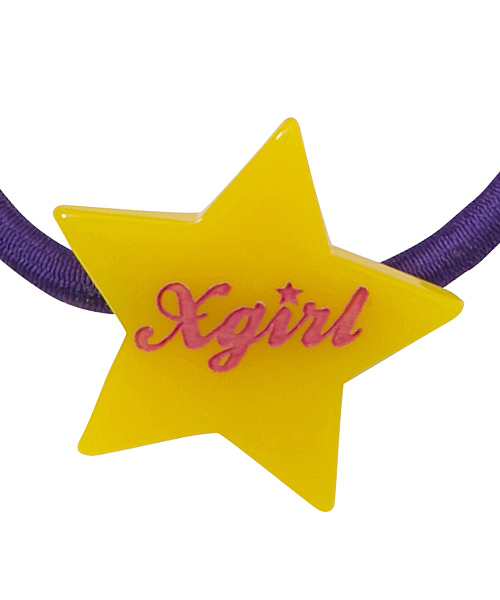 X-girl Stages（エックスガールステージス）の「POMPOM HAIR ELASTIC（ヘアゴム・キッズ・ピンク/パープル/イエロー・ONE SIZE）」の6枚目の写真