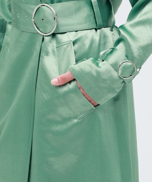 LOVELESS（ラブレス）の「グロスサテン オーバーコート（トレンチ  