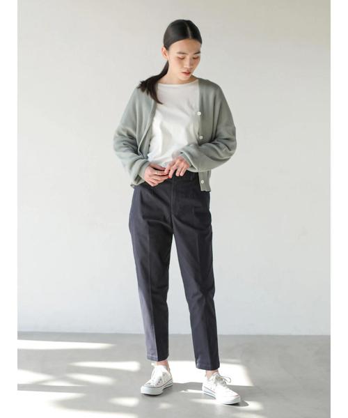 AMERICAN HOLIC(アメリカンホリック)の「綿ツイルテーパードパンツ*(その他パンツ・レディース・チャコールグレー/ネイビー/ライトベージュ・S/M/L)」の21枚目の写真