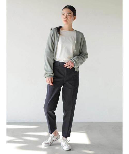 AMERICAN HOLIC(アメリカンホリック)の「綿ツイルテーパードパンツ*(その他パンツ・レディース・チャコールグレー/ネイビー/ライトベージュ・S/M/L)」の20枚目の写真