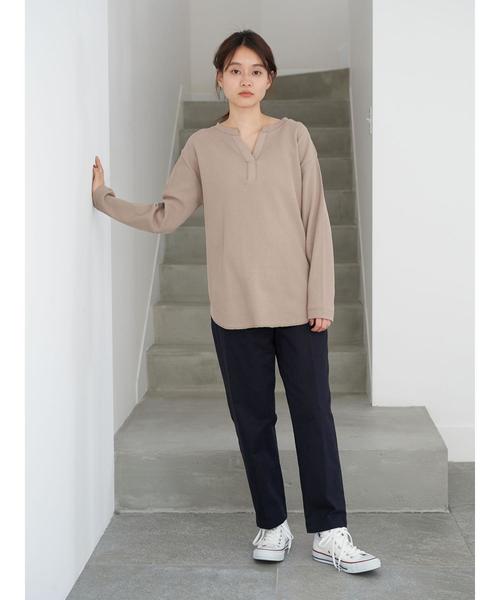 AMERICAN HOLIC(アメリカンホリック)の「綿ツイルテーパードパンツ*(その他パンツ・レディース・チャコールグレー/ネイビー/ライトベージュ・S/M/L)」の19枚目の写真