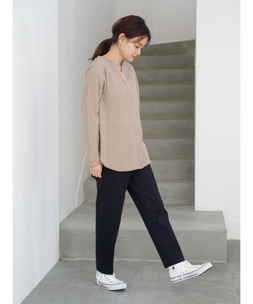 AMERICAN HOLIC(アメリカンホリック)の「綿ツイルテーパードパンツ*(その他パンツ・レディース・チャコールグレー/ネイビー/ライトベージュ・S/M/L)」の17枚目の写真