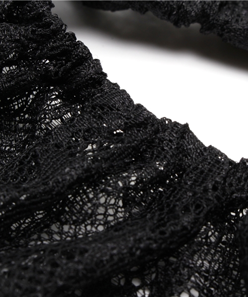 Ray BEAMS（レイビームス）の「Ray BEAMS / レース カフス（バングル/リストバンド・レディース・ホワイト/ブラック・ONE SIZE）」の5枚目の写真