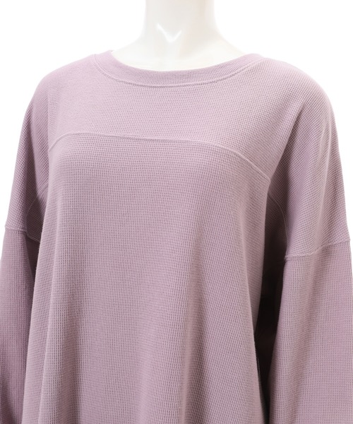 fifth（フィフス）の「ラウンドヘムワッフルワンピース（ワンピース・レディース・ベージュ/ラベンダー・MEDIUM）」の7枚目の写真