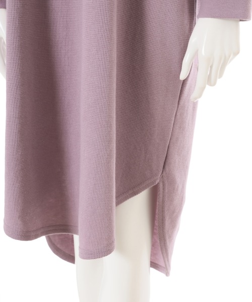 fifth（フィフス）の「ラウンドヘムワッフルワンピース（ワンピース・レディース・ベージュ/ラベンダー・MEDIUM）」の8枚目の写真