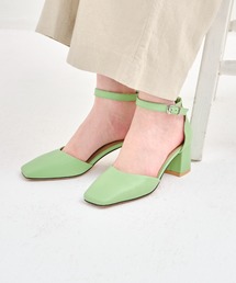 【本革】【NICAL】スクエアトゥセパレートパンプス★4105