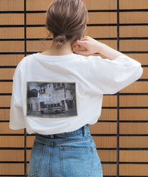 tiptop | 2020SS　後ろフォト&ロゴ刺繍Tee(Tシャツ/カットソー)