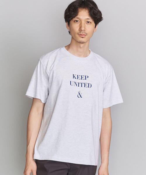 BEAUTY&YOUTH UNITED ARROWS(ビューティーアンドユースユナイテッドアローズ)の「BY KEEP DISTANCE LOGO TEE/Tシャツ(Tシャツ/カットソー・メンズ・ライトグレー・X-LARGE/LARGE/MEDIUM/SMALL)」の2枚目の写真