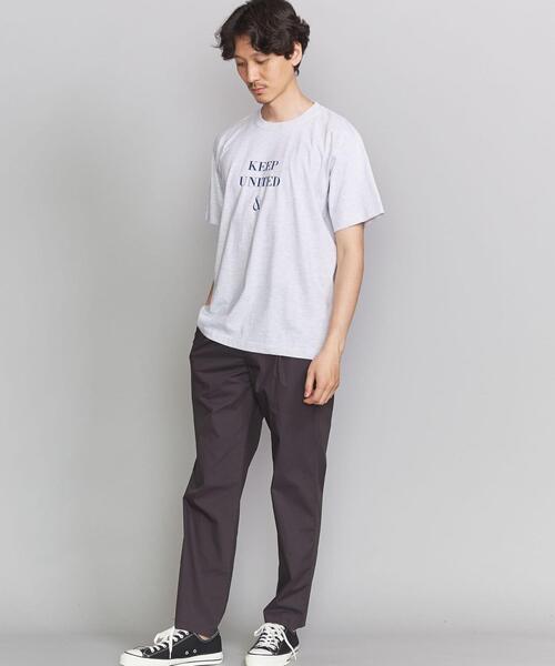 BEAUTY&YOUTH UNITED ARROWS(ビューティーアンドユースユナイテッドアローズ)の「BY KEEP DISTANCE LOGO TEE/Tシャツ(Tシャツ/カットソー・メンズ・ライトグレー・X-LARGE/LARGE/MEDIUM/SMALL)」の4枚目の写真