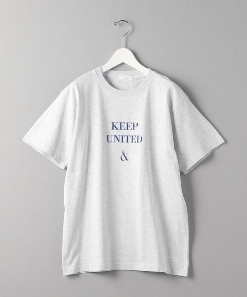 BEAUTY&YOUTH UNITED ARROWS(ビューティーアンドユースユナイテッドアローズ)の「BY KEEP DISTANCE LOGO TEE/Tシャツ(Tシャツ/カットソー・メンズ・ライトグレー・X-LARGE/LARGE/MEDIUM/SMALL)」の5枚目の写真