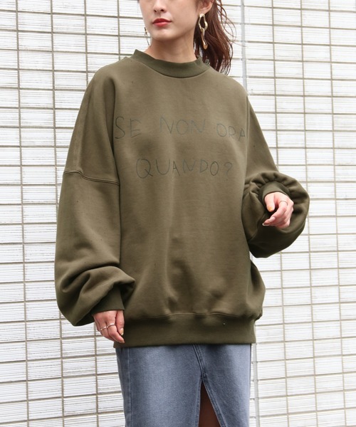 Avvenente ハンドライティングプルオーバー