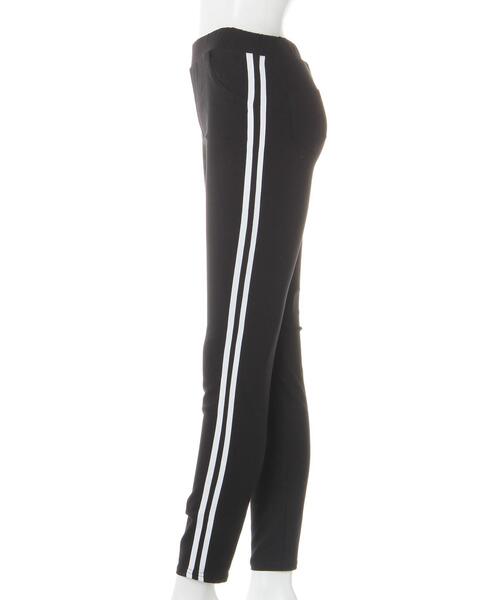 INGNI（イング）の「スーパーストレッチサイドラインレギンス（レギンス/スパッツ・レディース・ブラック・FREE）」の10枚目の写真