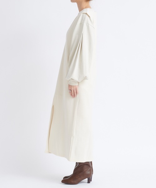 DouDou（ドゥドゥ）の「Vネックポンチジャンスカ（ワンピース・レディース・ブラック/オフホワイト・FREE）」の11枚目の写真