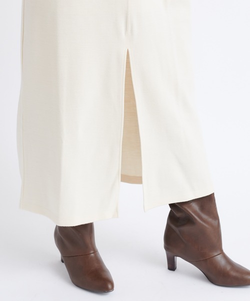 DouDou（ドゥドゥ）の「Vネックポンチジャンスカ（ワンピース・レディース・ブラック/オフホワイト・FREE）」の6枚目の写真