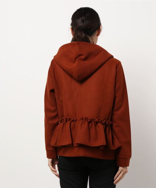 STYLEBLOCK（スタイルブロック）の「ウエストフリルジップパーカー（パーカー・レディース・ブラック/ブラウン/グレー・L/M）」の5枚目の写真