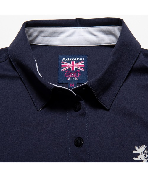 Admiral Golf（アドミラル　ゴルフ）の「[アドミラル ゴルフ] レディース バックロゴ 半袖シャツ　 （ポロシャツ・レディース・ブラック/ネイビー/ホワイト・M/L/LL/S）」の10枚目の写真