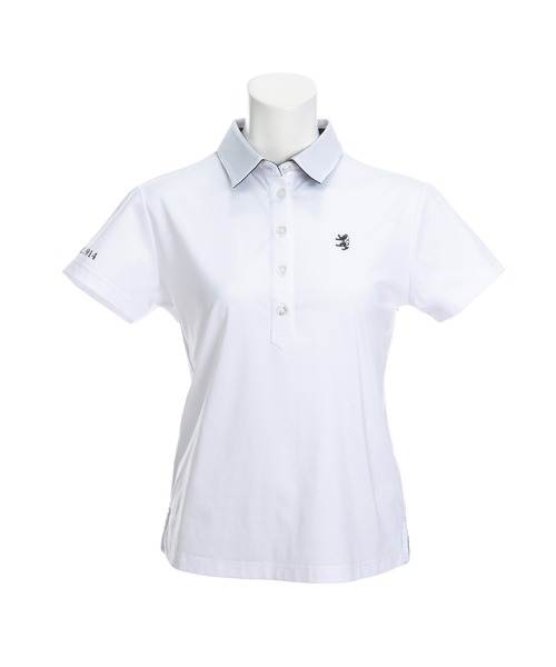 Admiral Golf（アドミラル　ゴルフ）の「[アドミラル ゴルフ] レディース バックロゴ 半袖シャツ　 （ポロシャツ・レディース・ブラック/ネイビー/ホワイト・M/L/LL/S）」の17枚目の写真