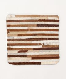 journal standard Furniture （ジャーナルスタンダードファニチャー）の「CUSHION C 45 PATCH LETAHER ※カバーのみ（クッション/クッションカバー・キッズ）」